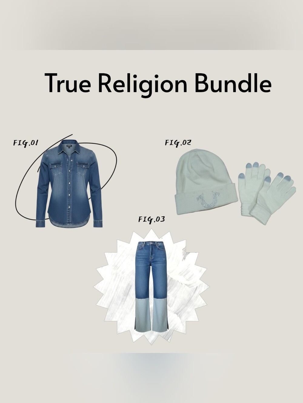 True Religion Bundle 5 Pieces NWOT